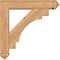 Ekena Millwork Merced Arts and Crafts Smooth Bracket w/ Offset Brace, Western Red Cedar, 5 1/2"W x 24"D x 24"H BKT0604X24X24MRC03SWR - alternate 2